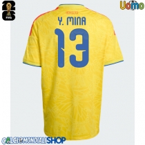 Maglie da calcio Colombia Yerry Mina #13 Prima Maglia Mondiali 2026  Manica Corta